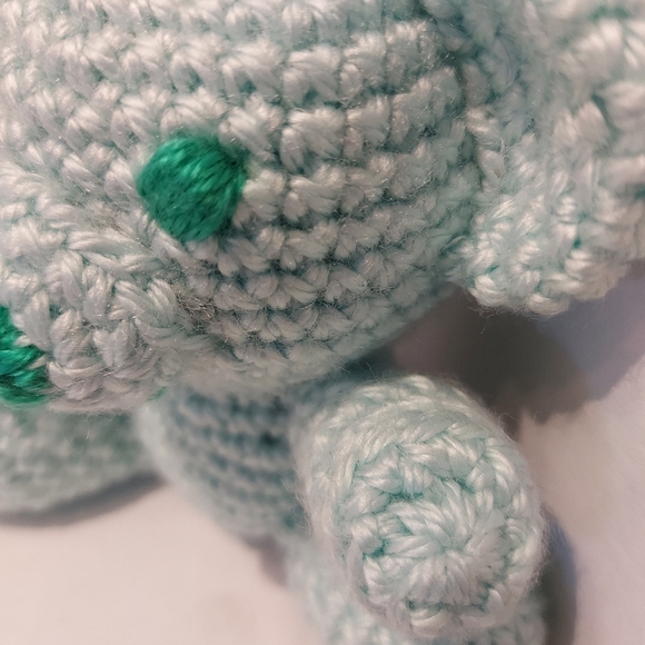 Tiny Mint Teddy Bear - Picture 3 of 6